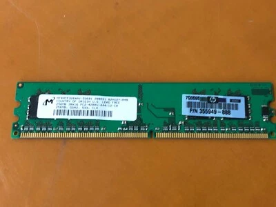 Micron MT4HTF3264AY-53EB1 PC2-4200U-444-12-C0 P/N 355949-888 256MB Memory RAM - Image 1 of 4