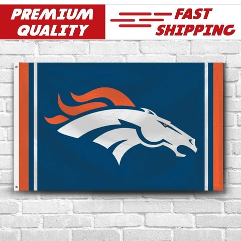 Premium Flag Denver Broncos 3x5 ft Banner Football NFL Super Bowl Champions Cover