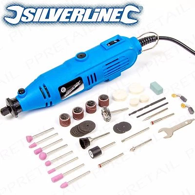 40Pc MULTI-PURPOSE ROTARY TOOL SET Electrical Dremel Engraving Hobby Craft Kit - Image 1 of 4