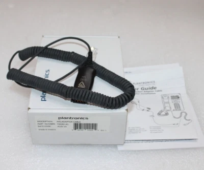 PLANTRONICS 72442-41 HIS ADAPTER CABLE (Lot of 2 pcs ) - Image 1 of 4