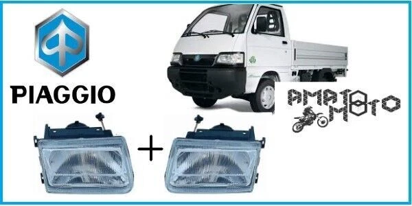 COPPIA FARI DESTRO E SINISTRO COMPATIBILI PIAGGIO PER PORTER 1998>2009 DX+SX