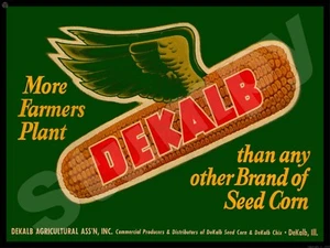 Dekalb More Farmers Plant Metal Sign 9" x 12" or 12" x 16" - Picture 1 of 1