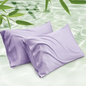 Cooling Pillow Cases Queen Size Set of 2, Rayon Derived from Bamboo Cooling Pill - Picture 1 of 6