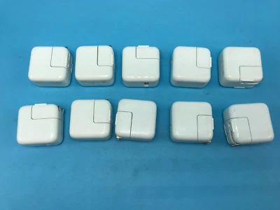 Lot of 10 Genuine OEM Apple 12W Single USB Wall Chargers Power Adapters A1401 - Image 1 of 4