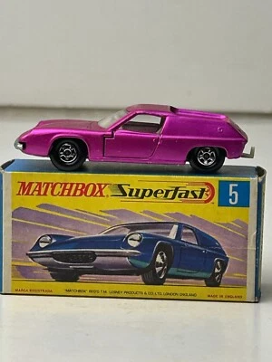 Matchbox Superfast No. 5 Lotus Europa with Original Box, Nice - Image 1 of 4