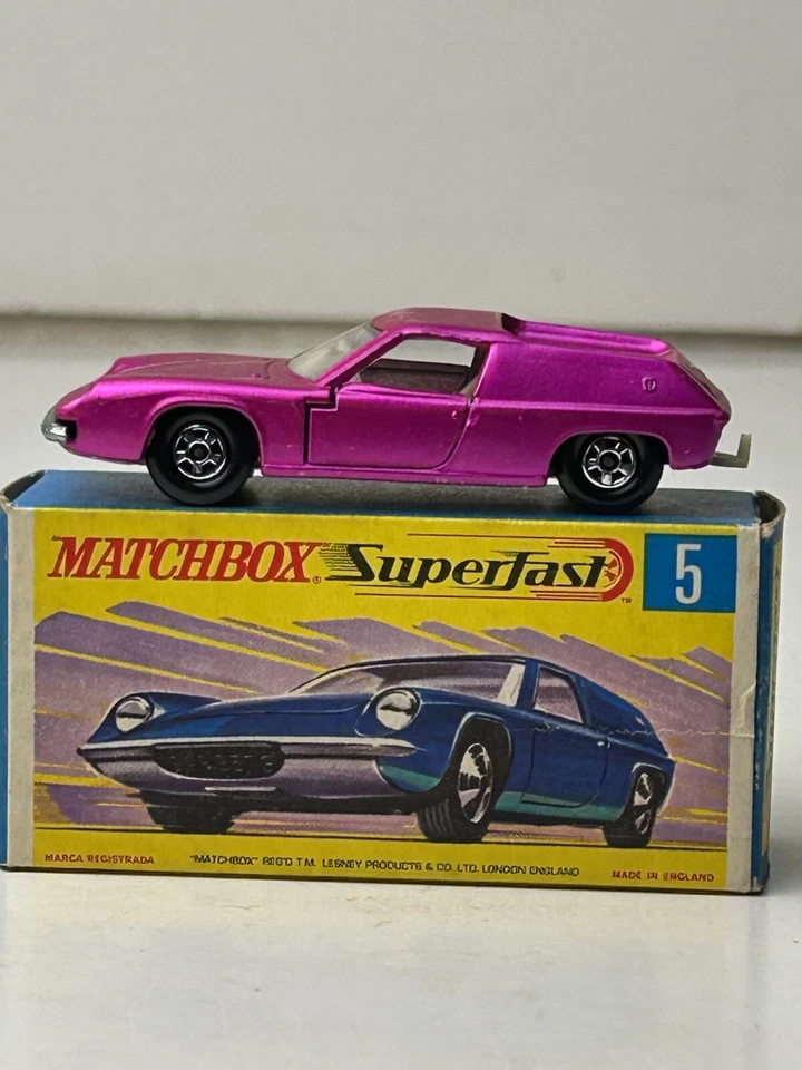 Matchbox Superfast No. 5 Lotus Europa with Original Box, Nice - Image 1 of 4