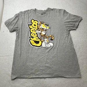Cheetos Men's XXL Mad Engine Gray Short Sleeve Chester Cheetah Graphic T Shirt - Picture 1 of 16