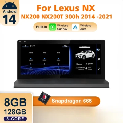 Android 14 CarPlay Auto Radio For Lexus NX NX200 NX300h 2014-2021 Multimedia - Image 1 of 4