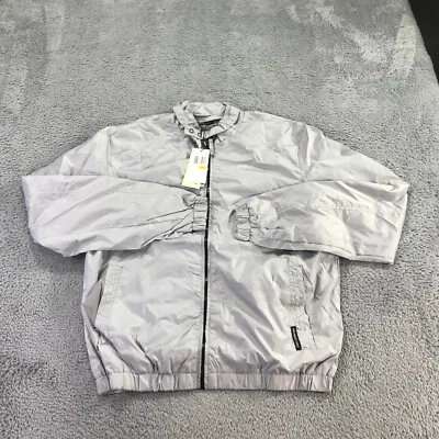 Members Only Jacket Mens Medium Moto Full Zip Cafe Racer Windbreaker Packable A3 - Image 1 of 4