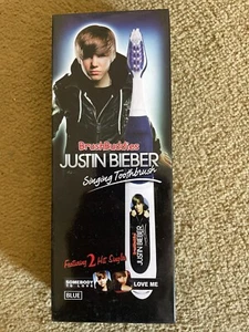 Cepillo de dientes Justin Bieber Brush Buddies Singing Somebody To Love & Love Me AZUL - Imagen 1 de 3