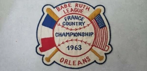 Babe Ruth League Patch France Country Championship Orleans 1963 RAR! - Bild 1 von 7