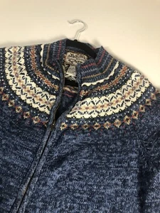 Heirloom Collectibles Fair Island Zip Up Sweater Size L - Bild 1 von 10