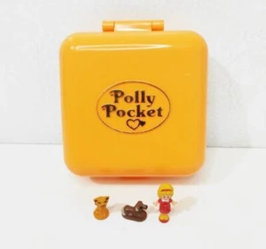 Polly Pocket Polly's Town House 1989 100 % completo raro juego de juguetes variación naranja - Imagen 1 de 12