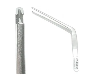 Premium O.R Grade Wilde Ear Dressing Forceps 5"Angular With 1x2 Teeth Surgical - Picture 1 of 4