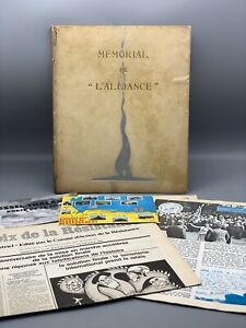 Memorial L’Alliance WW11 French Resistance Spies Book and Commemorative Ephemera