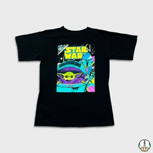Camiseta Star Wars 2020 para hombre pequeña negra camiseta de película Boba Fett y Baby Yoda - Imagen 1 de 5