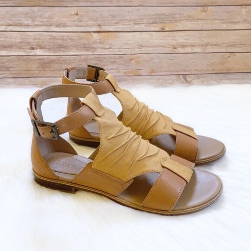 Timberland Sandalo donna con cinturino alla caviglia rivestito MD tela gialla A25D2