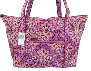 VERA BRADLEY Iconic Large Miller Travel Bag Tote - Dream Tapestry - Purple - NWT - Picture 1 of 7
