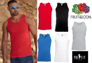 Men's Valueweight Athletic Gym Training Vests Tank Top sizes Fruit of the Loom - Picture 1 of 9