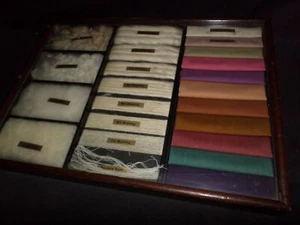 Fine Antique Pacific Mills Wool Salesman Sample Store Display Case - Picture 1 of 9