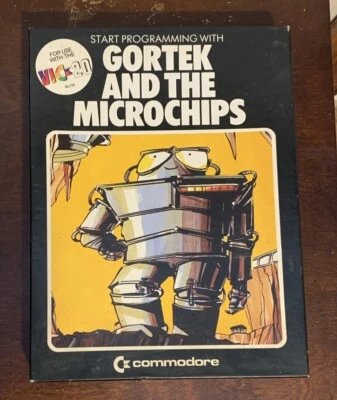 Commodore VIC-20 "Gortek and the Microchips" BASIC Programming  1982 Cassette - Image 1 of 4