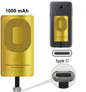 Qi Wireless USB Typ C Odbiornik Stacja ładująca Adapter do smartfona - Zdjęcie 1 z 7