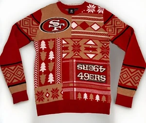 San Francisco 49ers Sweater Mens Small Ugly Christmas Red SF NFL Football - Picture 1 of 5