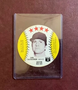 1977 Saga Disc Baseball Card Carl Yastrzemski Red Sox “Yaz” - Picture 1 of 2