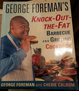 Vintage 1996, "George Foreman's Knock-Out-The-Fat Barbecue & Grilling Cookbook" - Picture 1 of 2