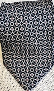 Vintage EUC Stefano Ricci geometrische Seide Jacquard Krawatte Krawatte Made in Italy - Bild 1 von 6