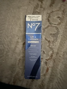 No7 LIFT & LUMINATE TRIPLE ACTION SERUM VISIBLY REDUCES WRINKLES 1.69 US FL. OZ. - Picture 1 of 1