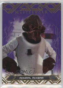 2017 Topps Star Wars Masterwork Purple 10/50 Admiral Ackbar #61 l1c - Picture 1 of 3