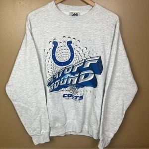 Sudadera de Colección Lee Sport Indianapolis Colts 2000 Playoff Cuello Redondo XL - Imagen 1 de 16