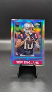 2024 Topps Chrome - 1974 Topps Football Drake Maye #74TF-3 Refractor (RC) - Picture 1 of 2