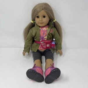 2008 American Girl bambola 18" lentiggini occhi marroni MyAG accessori escursionismo vestito - Foto 1 di 12