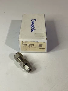 Unión reductora de mampara de montaje de tubo SWAGELOK SS SS-810-61-6 1/2" x 3/8" (NUEVO) - Imagen 1 de 5