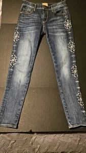 Driftwood Marilyn Aztec Embroidered Skinny Classic Fit Jeans Sz 26x27 - Picture 1 of 5