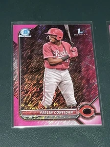 2022 Bowman Chrome Yerlin Confidan FUCHSIA SHIMMER /199 - Bild 1 von 2