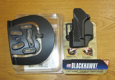 Blackhawk Standard Carbon Fiber Holster for Glock 26 27 Left Hand - Image 1 of 2