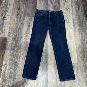 Pantalones de mezclilla Bandolino para mujer 8 Caroline ajustados rectos elásticos tiro medio talla 10 - Imagen 1 de 9