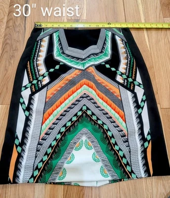 Antonio Melani 几何印花针织铅笔裙 8 码 — 第 1/4 张图片