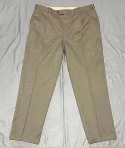 Brooks Brothers Pants Mens 36x32 Khaki Wool Madison Fit Pleated Dress Cuffed - Picture 1 of 12