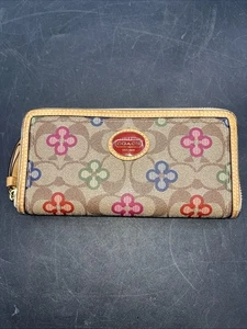 Cartera Coach Floral Marrón - Imagen 1 de 10