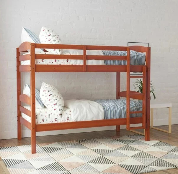 Better Homes & Gardens Leighton Niños Madera Doble Sobre Doble Litera, Cerezo Foto 1 de 1