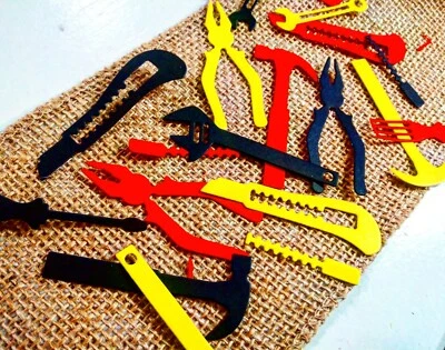  Herramienta Fiesta Cumpleaños Confeti 70 Unidades, Construcción Cumpleaños Fiesta Tema Foto 1 de 4