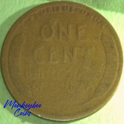 1926 D Lincoln Wheat Cent Cull - Grease Strike-Through Reverse - Rare Error Coin - Image 1 of 4