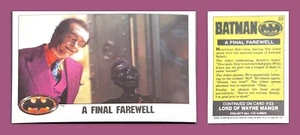 ⚓️🦇1989 Topps Batman A Final Farewell #52 - Picture 1 of 1