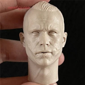 1:6 Heath Ledger Joker Head Sculpt Model For 12" Male Action Figure Body Toys - Picture 1 of 6