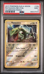 RAYQUAZA 106/145 PSA 9 GUARDIANS RISING POKEMON CARD REVERSE HOLO ENGLISH - Picture 1 of 2