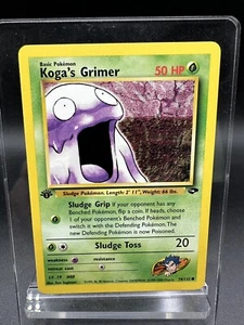 Pokémon Gym Challenge 1st Edition Koga's Grimer 78/132 Regular NM - Picture 1 of 2